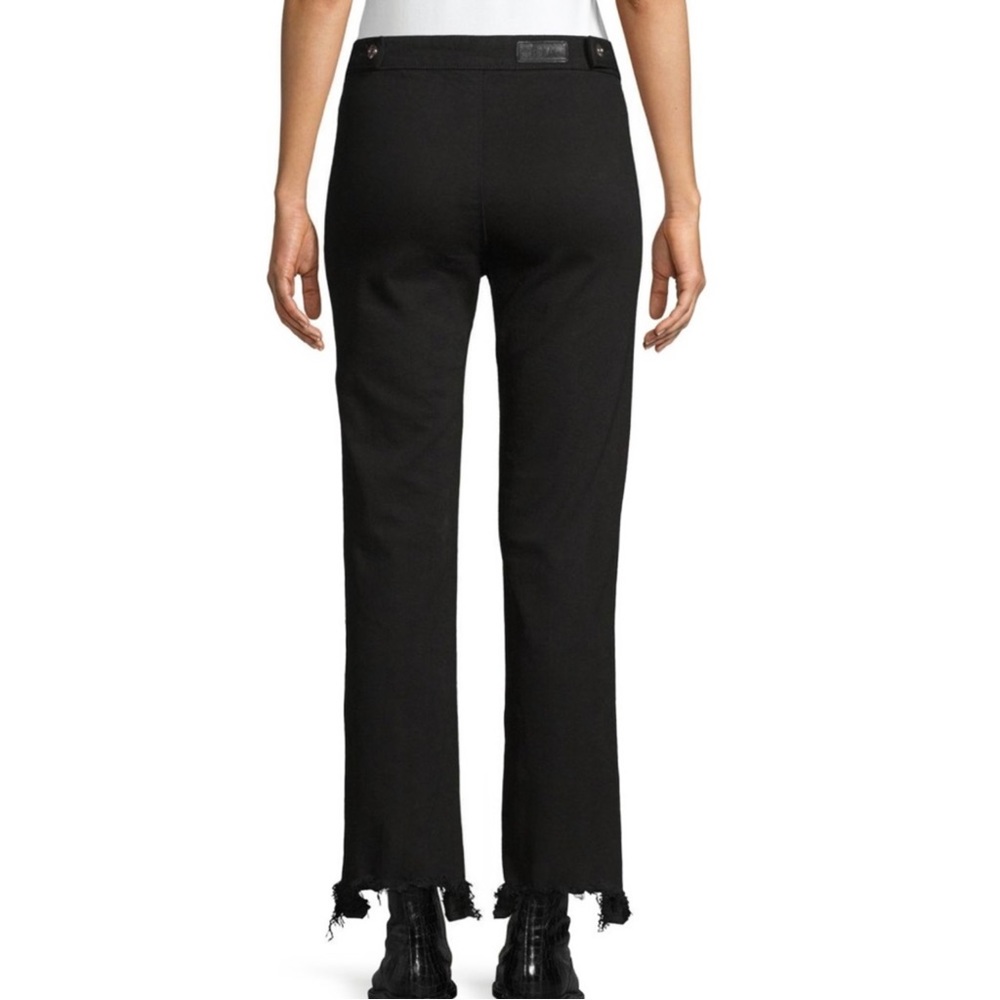 NEW RTA BLACK DISTRESSED BUTTON FRONT JEANS - Picture 5 of 7